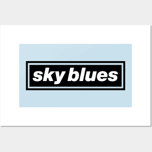 'Sky Blues' Oasis inspired design Posters and Art